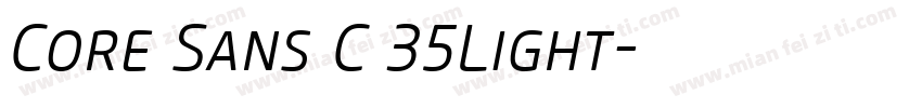 Core Sans C 35Light字体转换